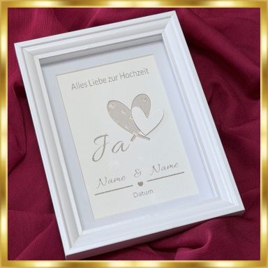 personalisiertes Hochzeitsgeschenk, Geldgeschenk zur Hochzeit