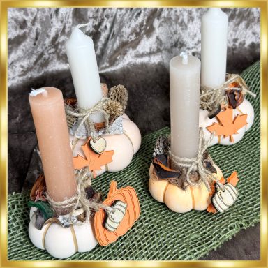 Kürbisse zu Halloween
Kürbisse Kerzenhalter
